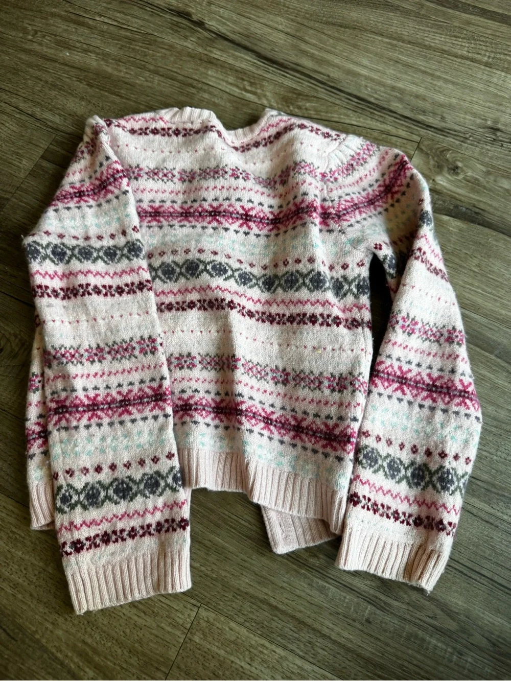 Girls Ralph Lauren pink cashmere cardigan size 6